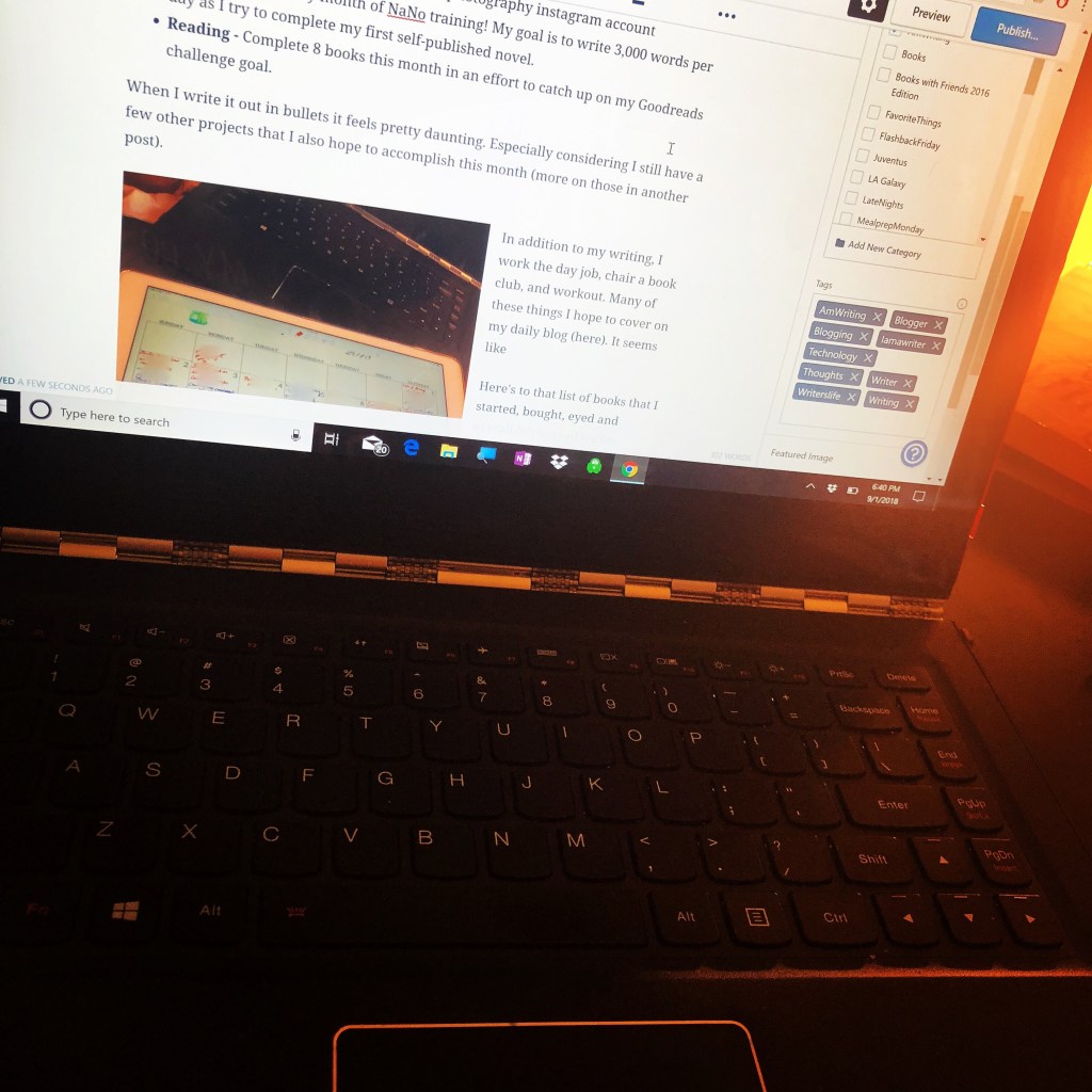 September Blogging